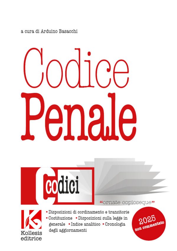 Codice penale 2025 non commentato aggiornato