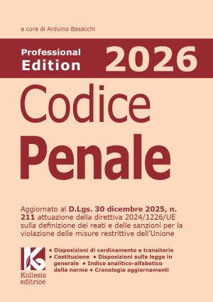 Codice penale 2026 non commentato carattere grande alta leggibilità